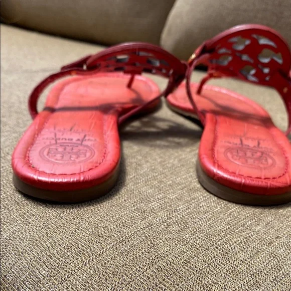 Tory Burch Red Miller Sandals for Women Size 9 - Picture 6 of 9